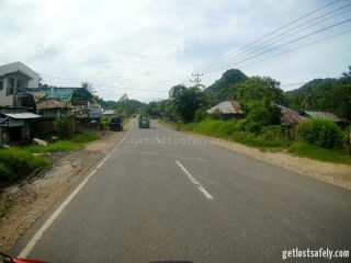 Jalan utaman Labuan Bajo menuju Ruteng