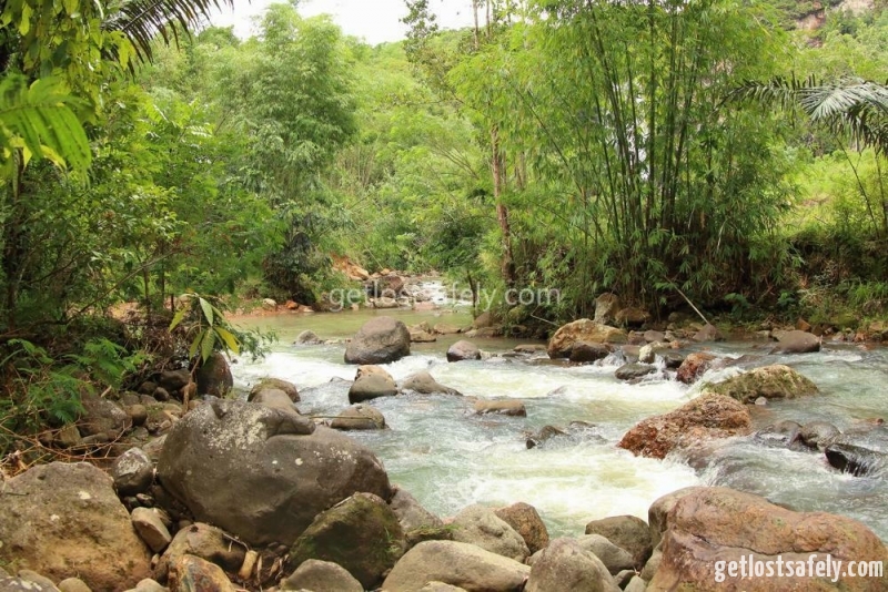 Crossing the river