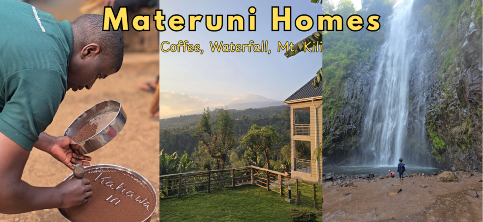 Materuni Homes Review, coffee tour, Materuni waterfall